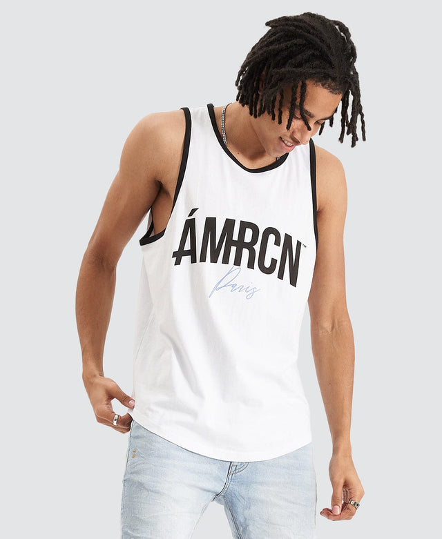 Americain La Defense New Curved Tank White