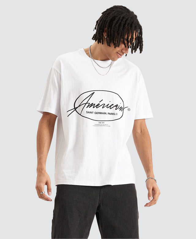 Americain Lille Box Fit T-Shirt White