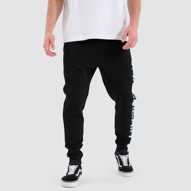 Americain Matrix Slim Trackpant Jet Black