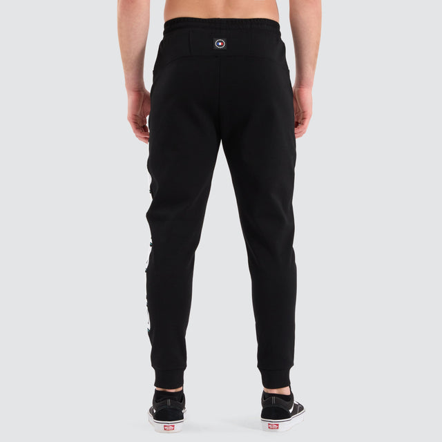 Americain Matrix Slim Trackpant Jet Black