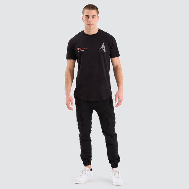 Americain Meriadoc Dual Curved Tee Jet Black