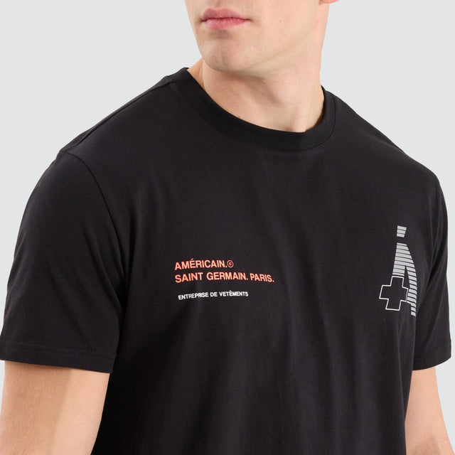 Americain Meriadoc Dual Curved Tee Jet Black