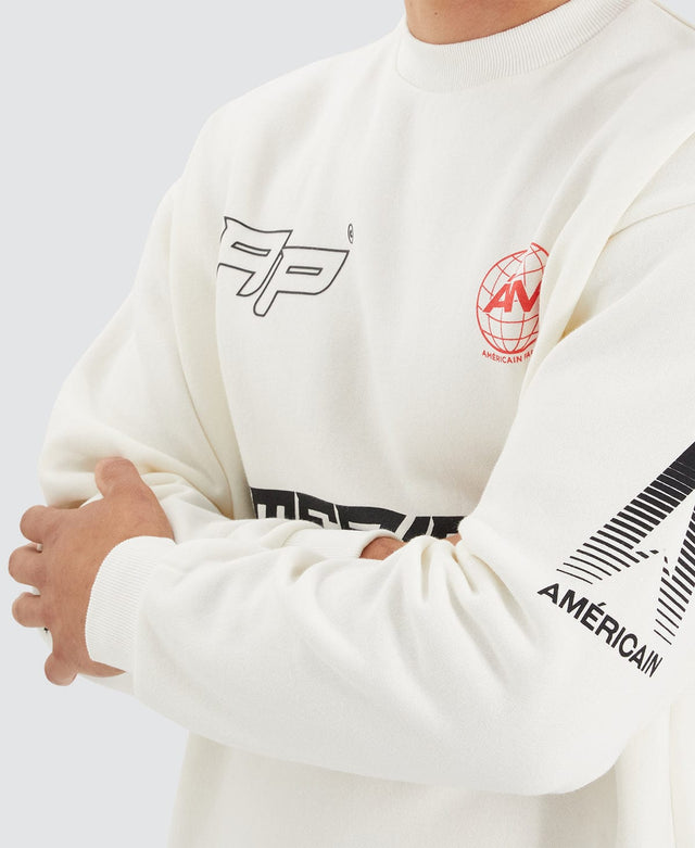 Americain Montes Heavy Relaxed Sweater Natural White
