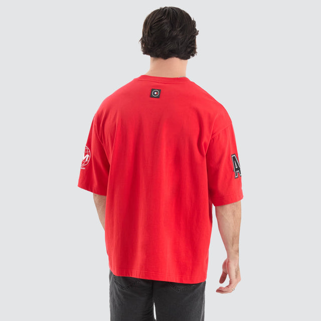 Americain Morwen Mega Tee Poppy Red