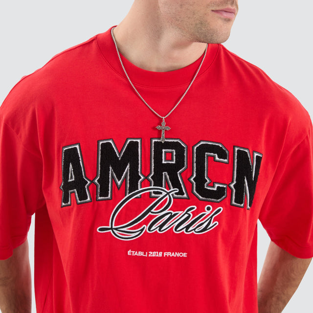 Americain Morwen Mega Tee Poppy Red