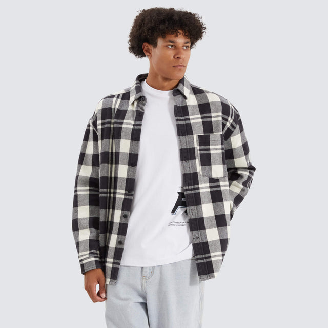 Americain Neihart Longsleeve Shirt Cream Black Check