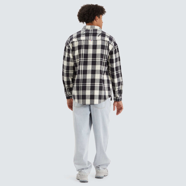 Americain Neihart Longsleeve Shirt Cream Black Check