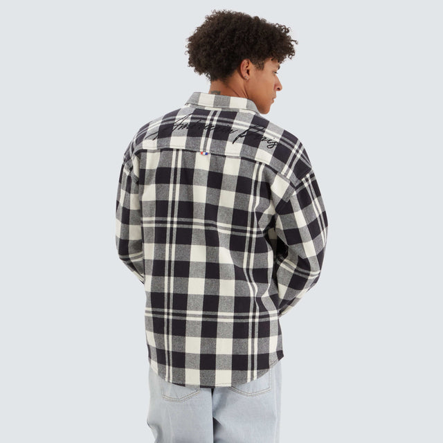 Americain Neihart Longsleeve Shirt Cream Black Check