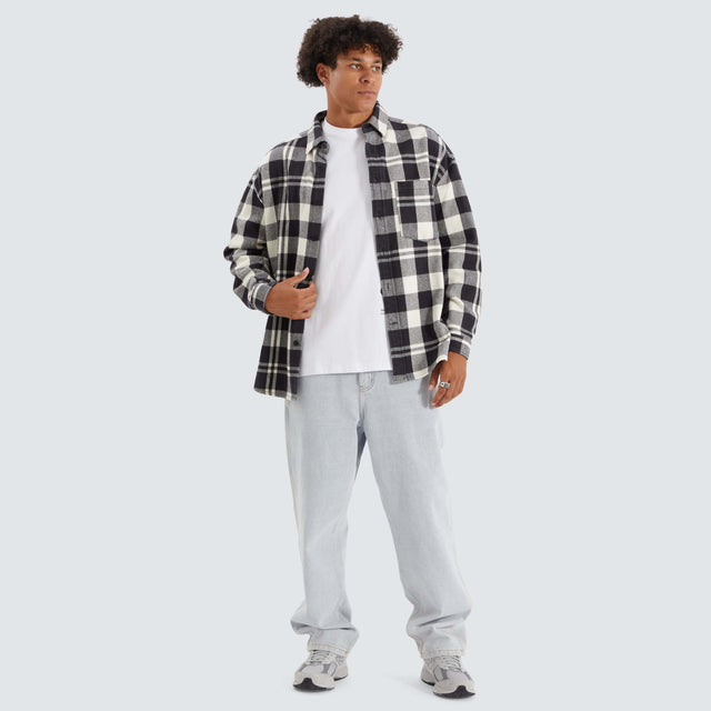 Americain Neihart Longsleeve Shirt Cream Black Check