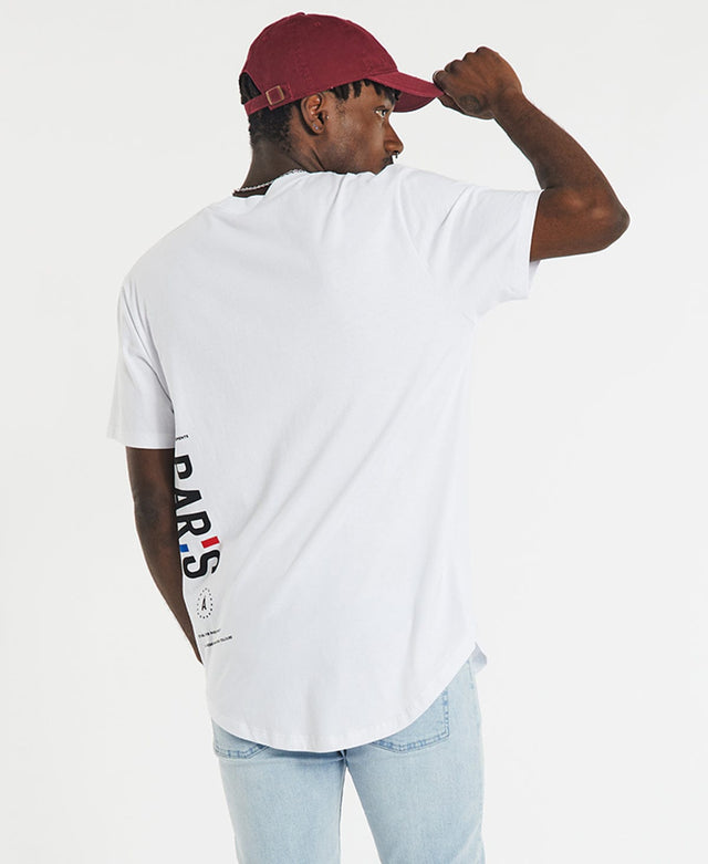 Americain Orleans Dual Curved T-Shirt White