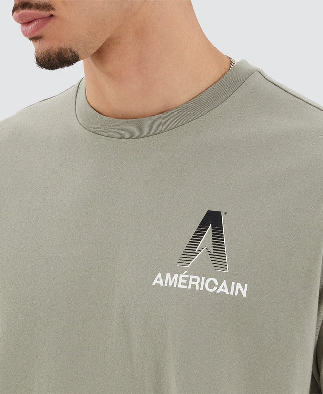 Americain Palmas Heavy Box Fit Tee Shadow