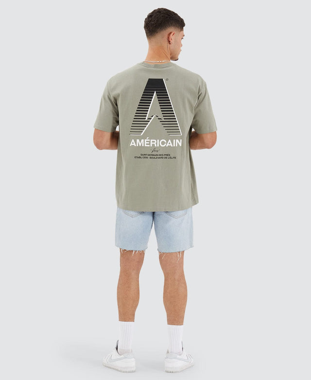 Americain Palmas Heavy Box Fit Tee Shadow