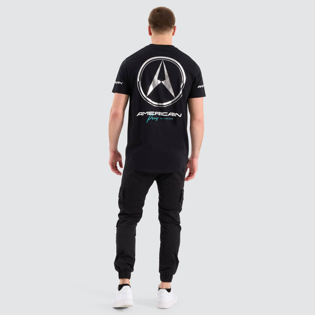 Americain Peregrin Dual Curved Tee Jet Black