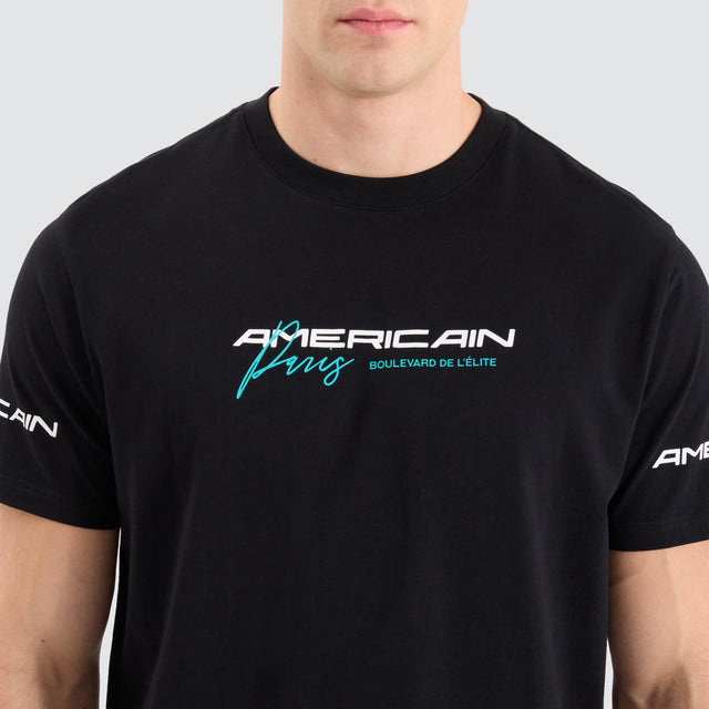 Americain Peregrin Dual Curved Tee Jet Black