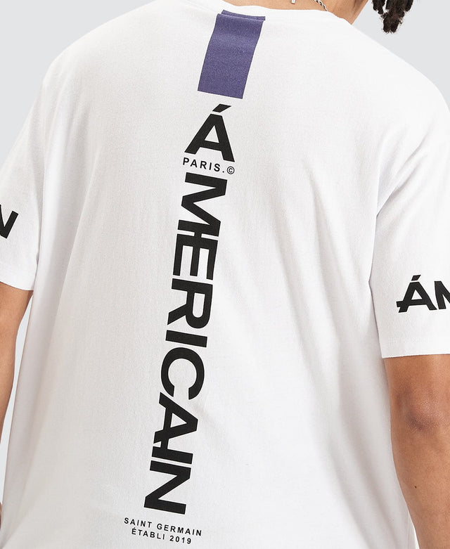 Americain Pique Box Fit T-Shirt White