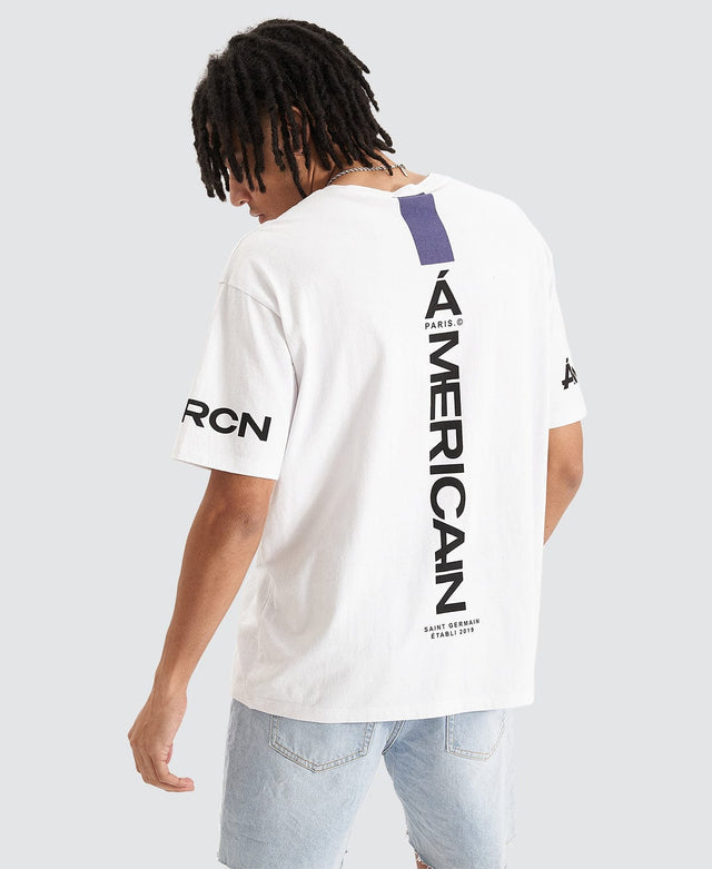 Americain Pique Box Fit T-Shirt White