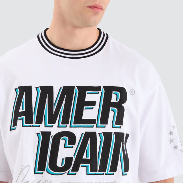 Americain Resurgence Extra Oversized Tee Optical White