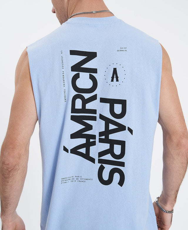 Americain Retire Relaxed Fit Muscle - CHAMBRAY BLUE BLUE