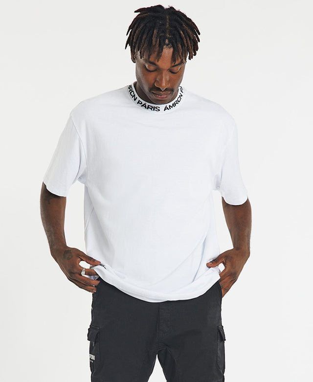 Americain Riley Box Tee - White WHITE