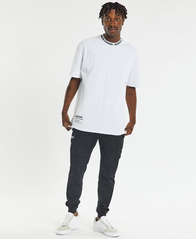 Americain Riley Box Tee - White WHITE