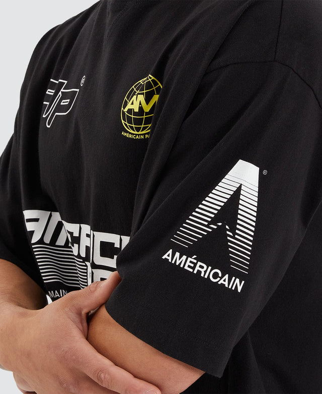 Americain Salto Heavy Extra Oversized T-Shirt Jet Black