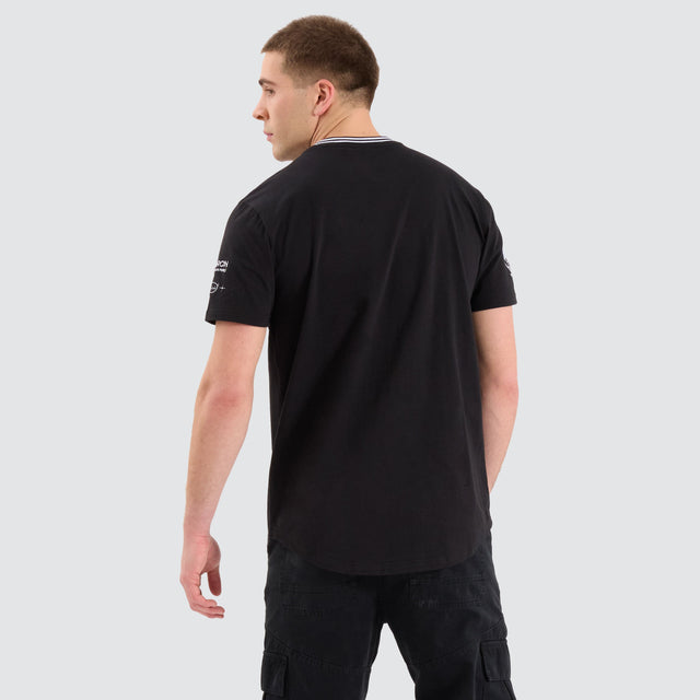 Americain Samwise Dual Curved Tee Jet Black