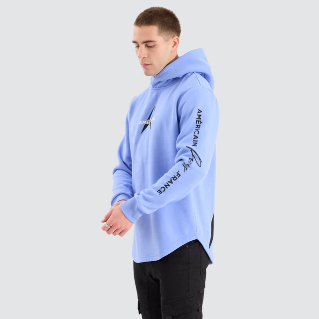 Americain Thranduil Dual Curved Hoodie Vista Blue