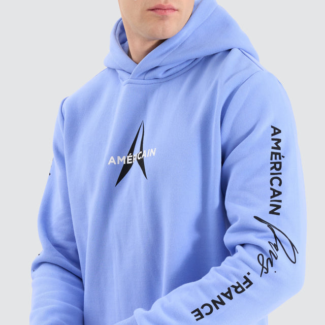 Americain Thranduil Dual Curved Hoodie Vista Blue