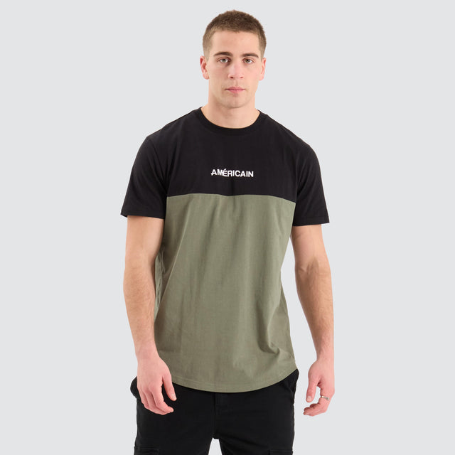 Americain Vanguard Dual Curved Tee Agave Green