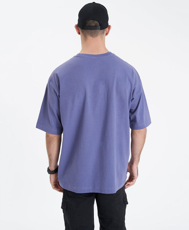 Velvet Neverland Extra Blue Oversized Violaceous – Store Morning T-Shirt