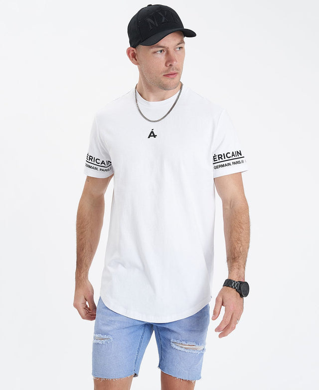 Americain Waterford Dual Curved Tee - White WHITE
