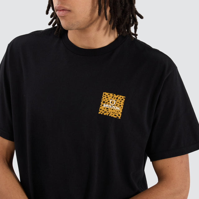 Brixton Alpha Square Short Sleeve Tee Black