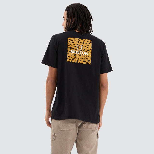 Brixton Alpha Square Short Sleeve Tee Black