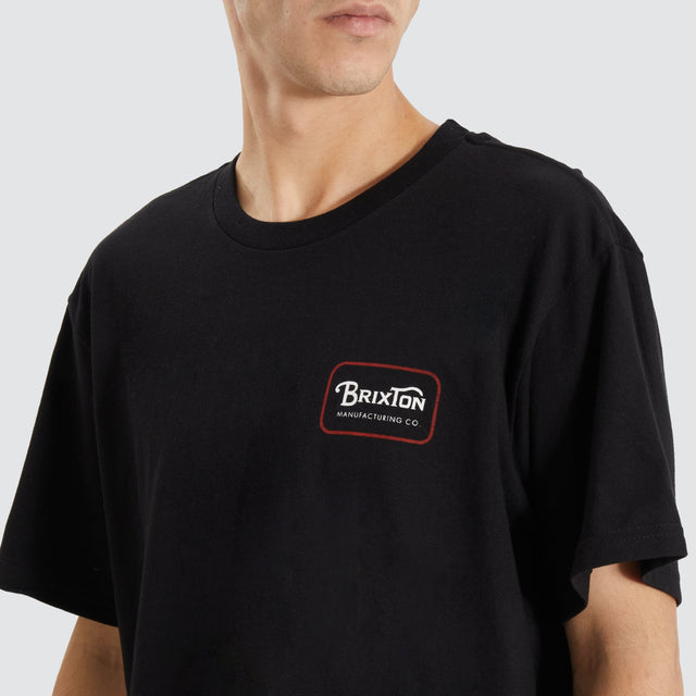 Brixton Grade Standard T-Shirt Black