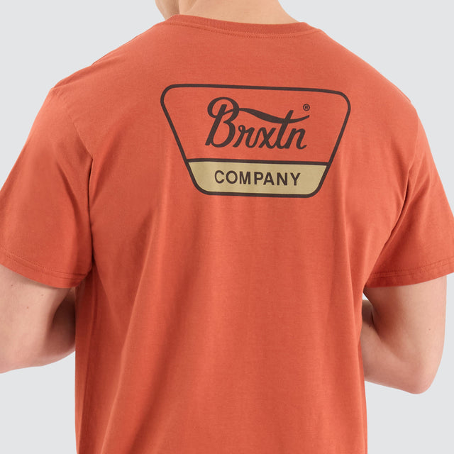 Brixton Linwood T-Shirt Brown