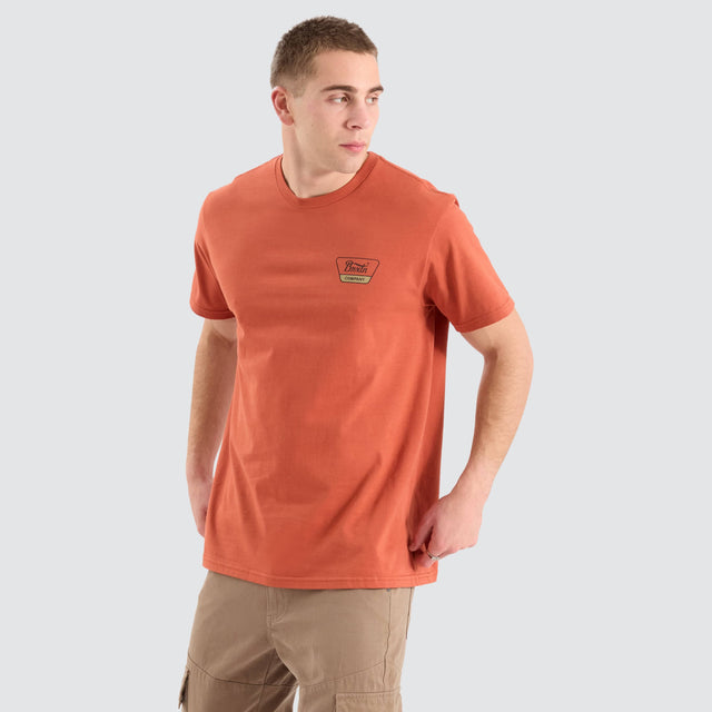 Brixton Linwood T-Shirt Brown