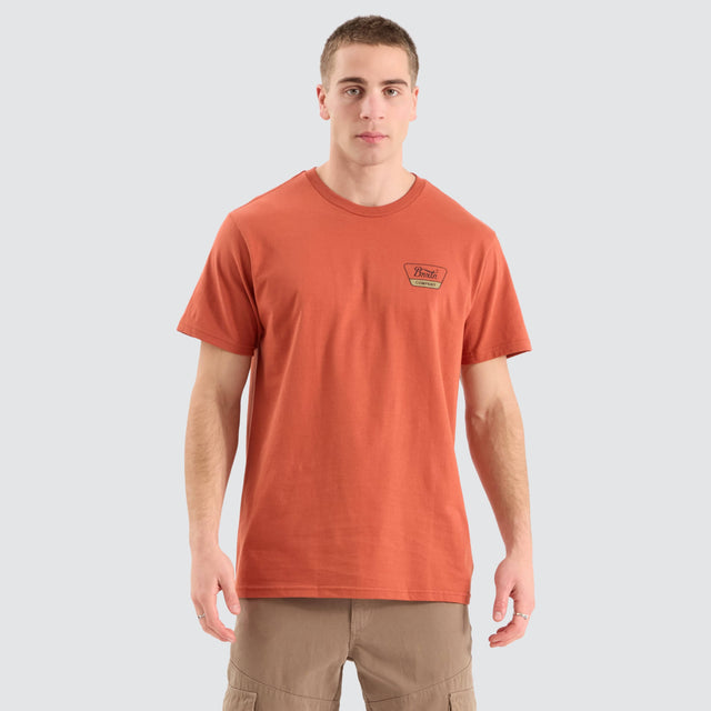 Brixton Linwood T-Shirt Brown