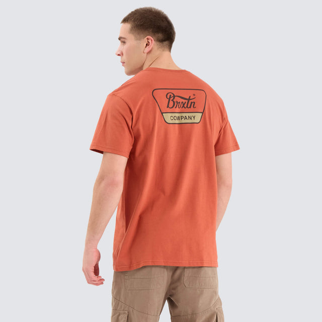 Brixton Linwood T-Shirt Brown