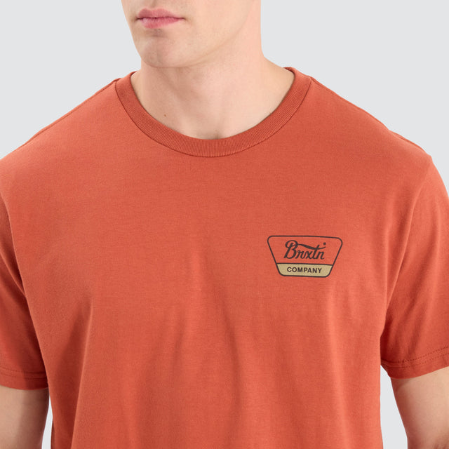 Brixton Linwood T-Shirt Brown