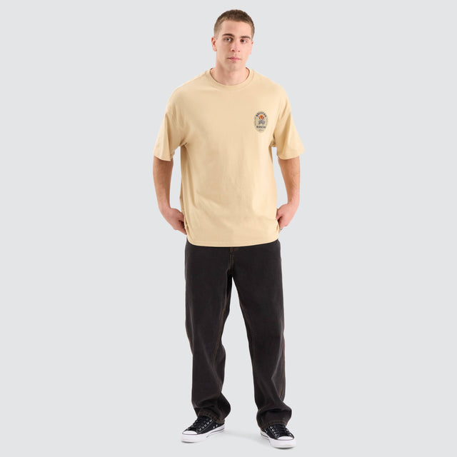 Brixton Rancho Heavyweight Tee Neutral