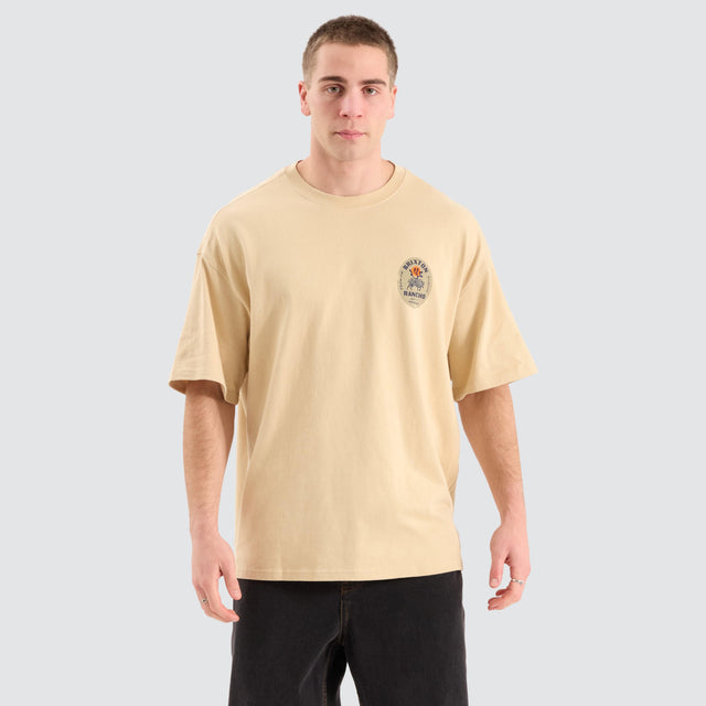 Brixton Rancho Heavyweight Tee Neutral