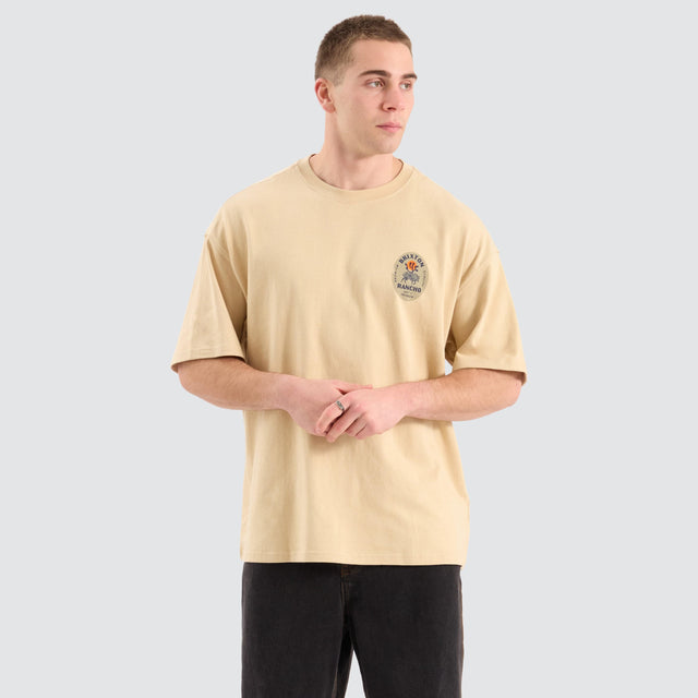 Brixton Rancho Heavyweight Tee Neutral