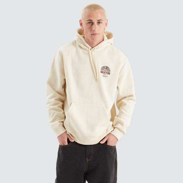 Brixton Rising Sun Hood White