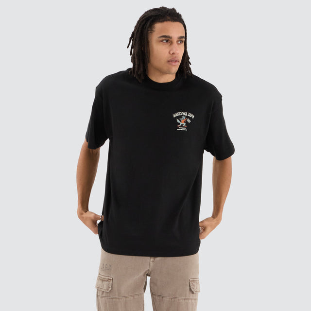 Brixton Wynmore Short Sleeve Heavyweight Tee Black