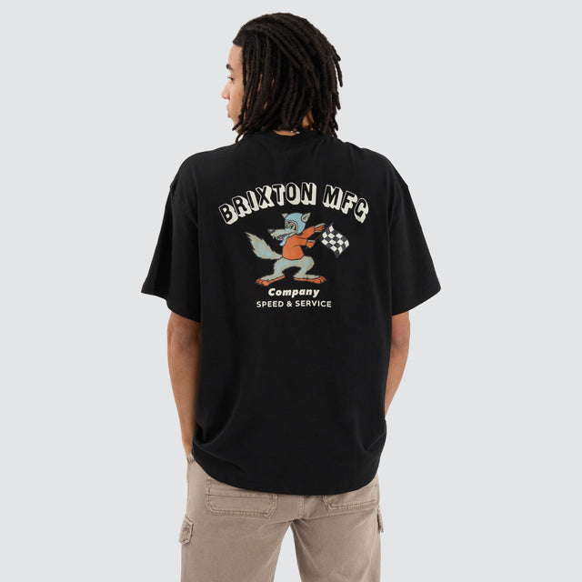 Brixton Wynmore Short Sleeve Heavyweight Tee Black