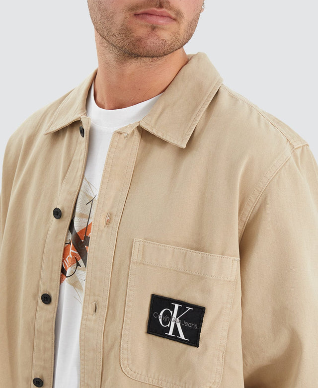 Calvin Klein Utility Overshirt Neutral