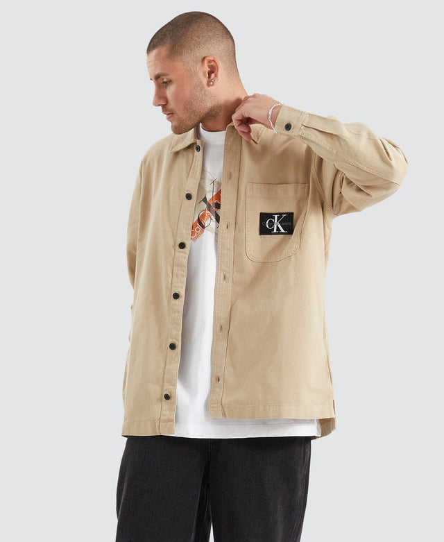 Calvin Klein Utility Overshirt Neutral