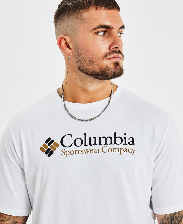 Columbia CSC Basic Logo Short Sleeve T-Shirt White