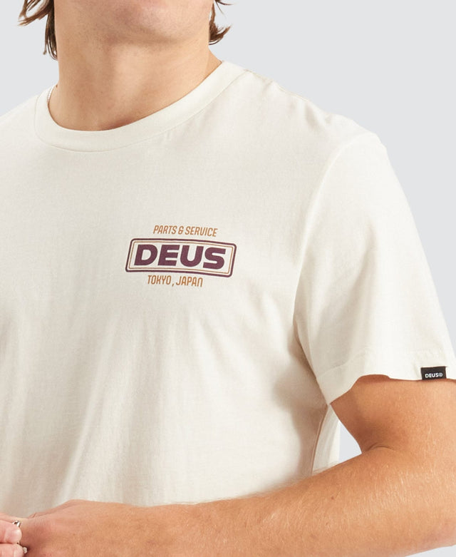 Deus Ex Machina Depot T-Shirt Vintage White