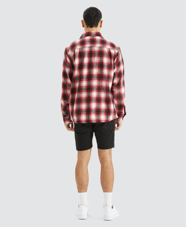 Deus Ex Machina Kalyn Check Shirt Red Clay